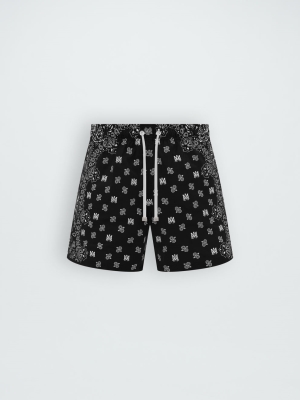 Black Amiri BANDANA PAISLEY SWIM TRUNK | 527316-BZX