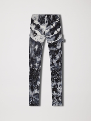 Black Od Amiri CRACKED TIE DYE CARPENTER JEAN | 356079-BYU