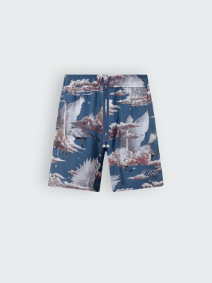 Blue Amiri ALL OVER PEGASUS PJ SHORTS | 604791-ZVP