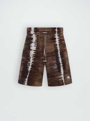 Brown Amiri LEATHER TIE DYE SHORT | 149780-XWH