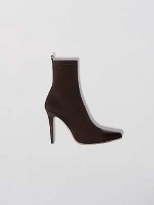 Brown Amiri POINTED TOE HEEL BOOTIE | 187269-LDP