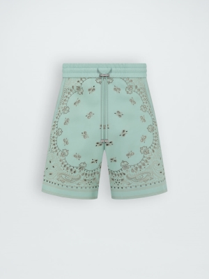 Mint Amiri LEATHER BANDANA SHORT | 276803-XHB