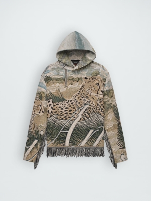 Natural Amiri CHEETAH TAPESTRY HOODIE | 593712-FCG