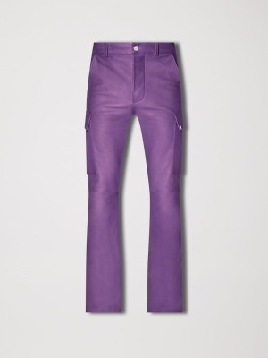 Purple Amiri LEATHER CARGO FLARE | 380971-OKN