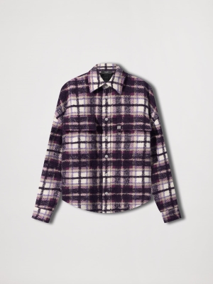 Purple Amiri PLAID OVERSHIRT | 514037-SOU