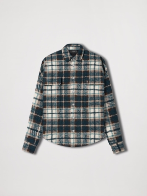 Teal Amiri PLAID OVERSHIRT | 270418-VKW