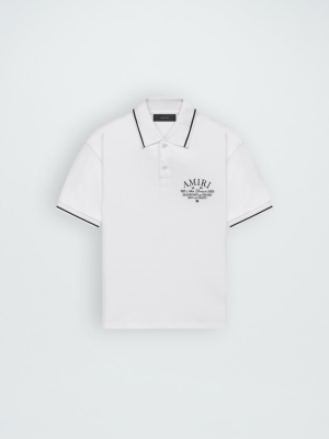 White Amiri ARTS DISTRICT PIQUE POLO | 526430-OGM