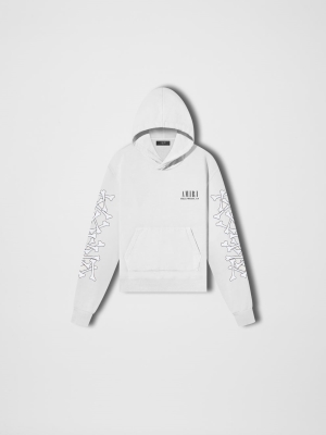 White Amiri BONES HOODIE | 985204-SQL