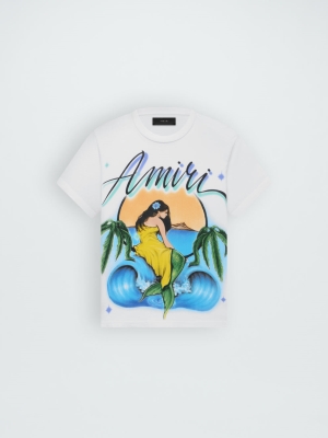 White Amiri OVERSIZED MERMAID TEE | 793150-JWZ