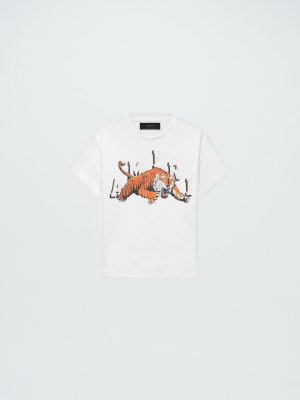 White Amiri VINTAGE TIGER TEE | 412590-IAL