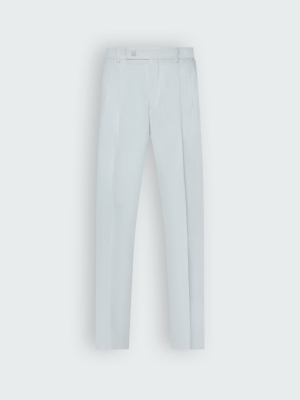 White Amiri VISCOSE DOUBLE PLEATED TROUSERS | 768502-RQI