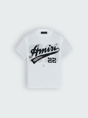 White / Black Amiri 22 MESH TEE | 054213-FJT