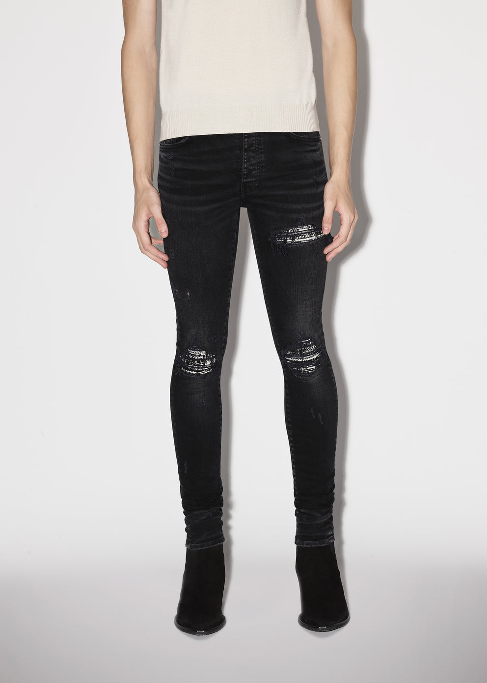 Aged Black Amiri BOUCLE MX1 | 971346-JEM