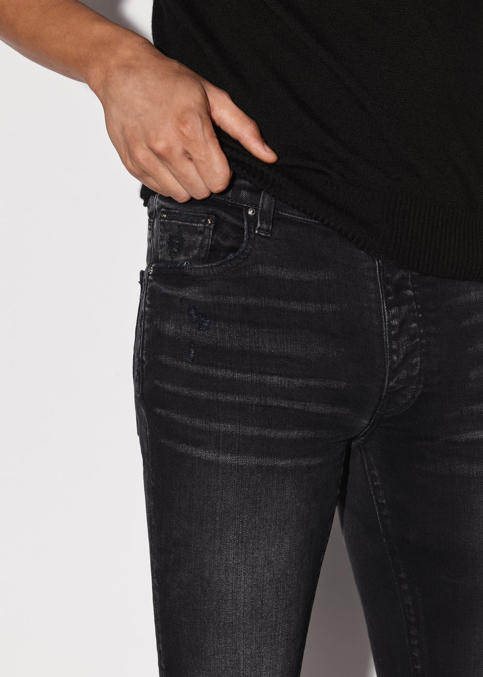 Aged Black Amiri STACK JEAN | 036841-TMY