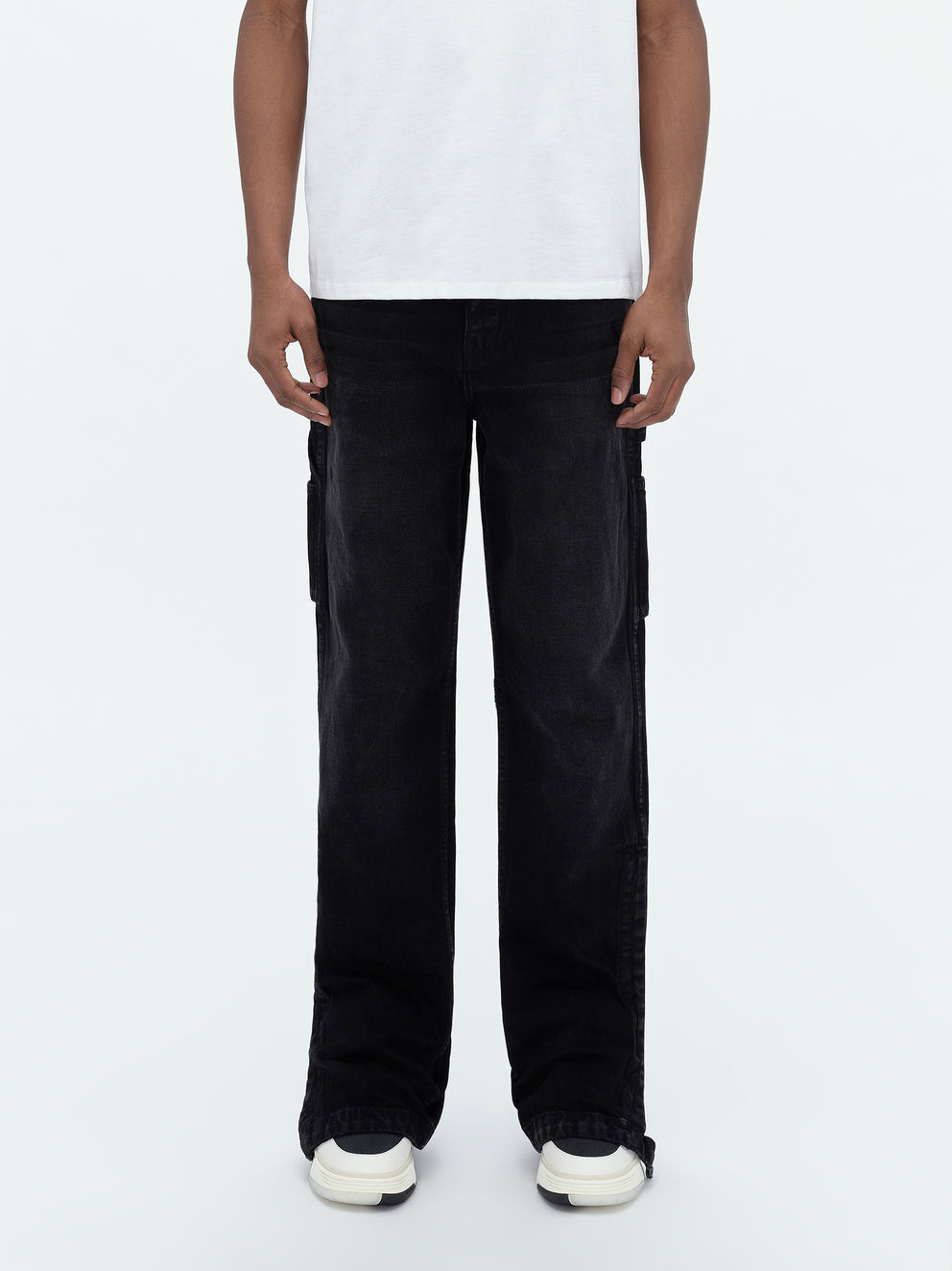 Aged Black Amiri STACK WORKMAN JEAN | 738904-FSP