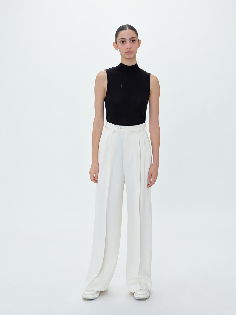 Alabaster Amiri DOUBLE PLEATED TROUSERS | 351074-JXZ