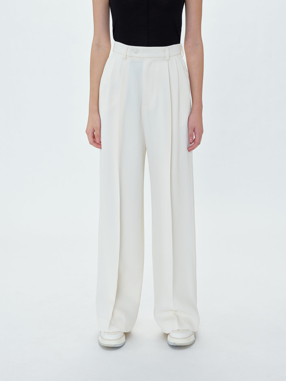 Alabaster Amiri DOUBLE PLEATED TROUSERS | 351074-JXZ