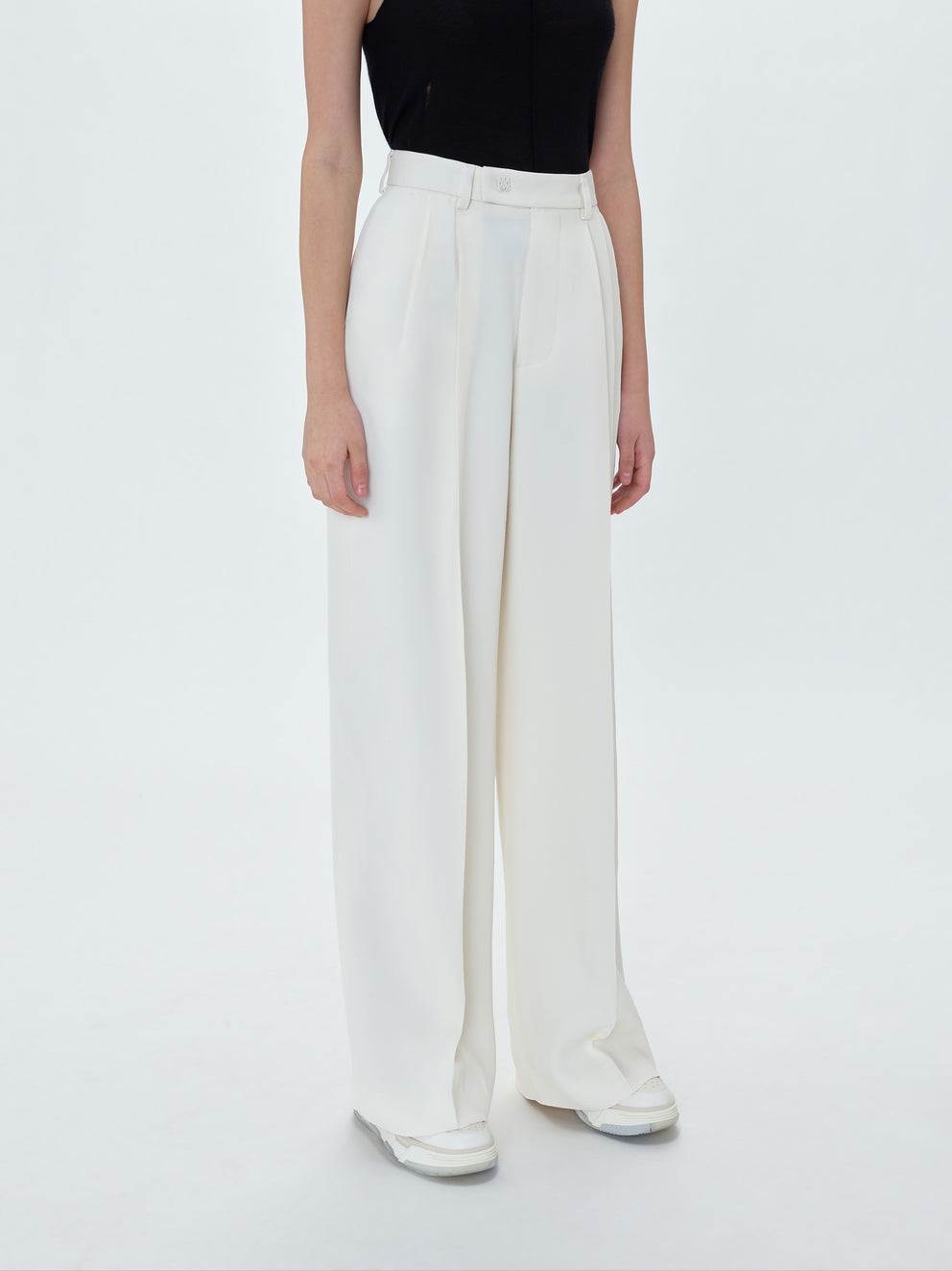 Alabaster Amiri DOUBLE PLEATED TROUSERS | 351074-JXZ