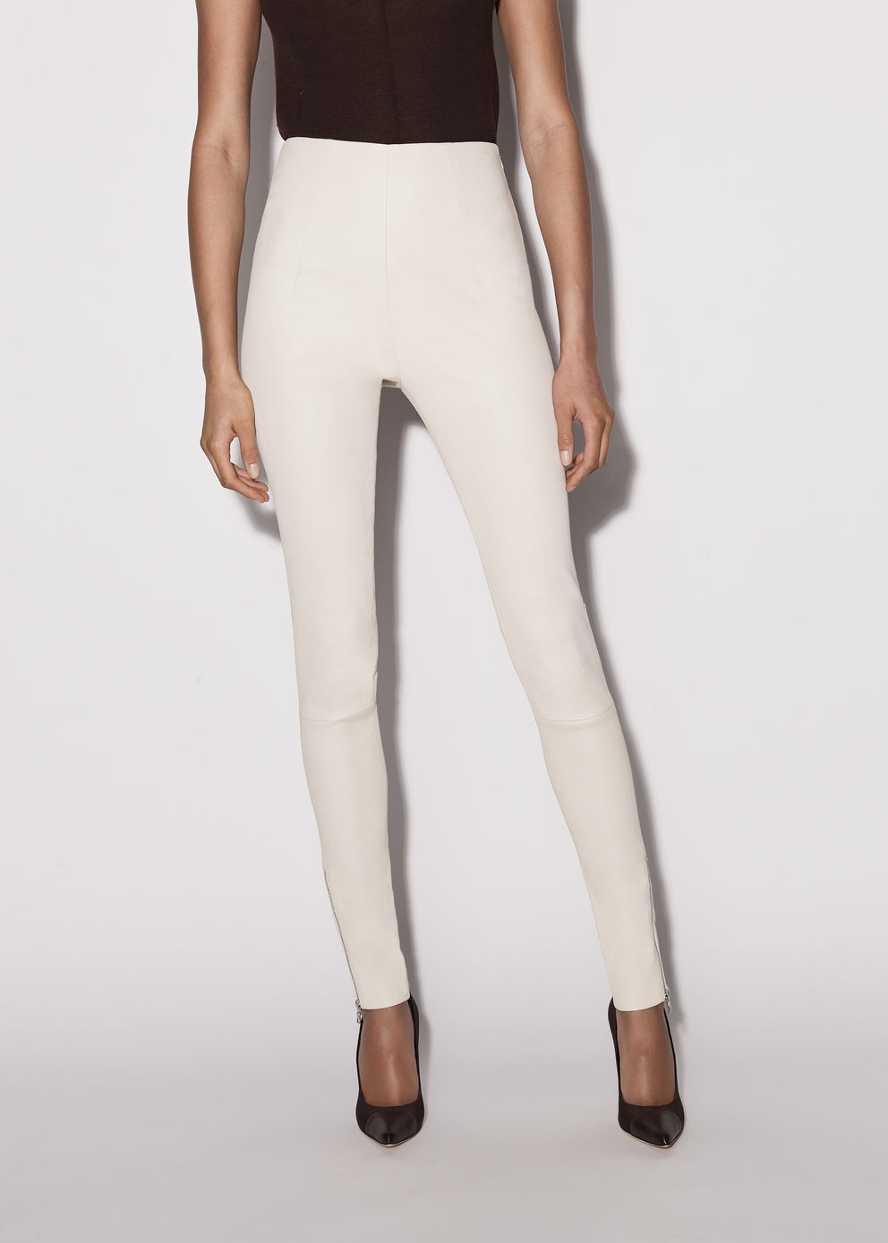 Alabaster Amiri LEATHER LEGGING | 465732-HDI