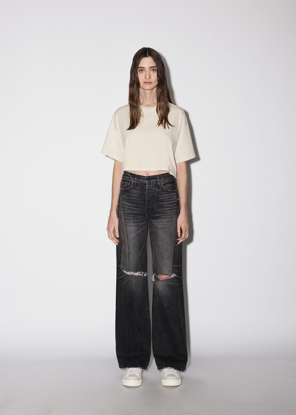 Alabaster Amiri M.A CROPPED TEE | 760341-FJO