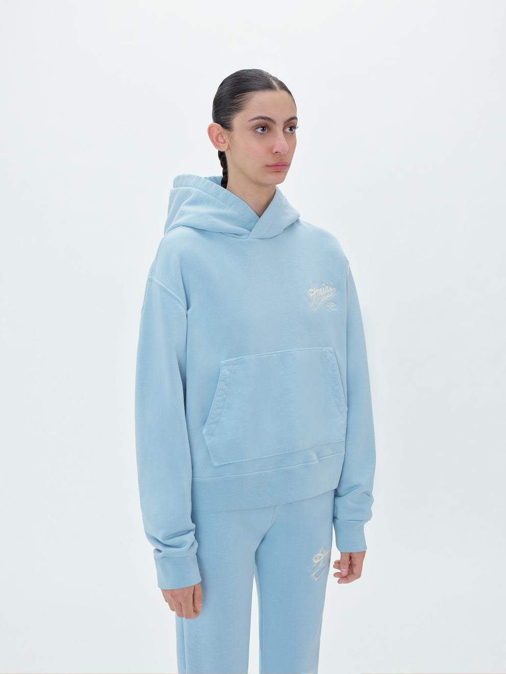 Baby Blue Amiri 22 HOODIE | 682157-OEH