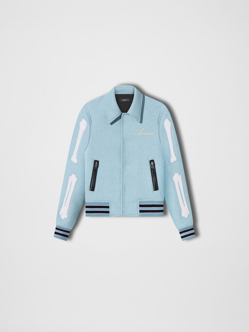 Baby Blue Amiri BONES JACKET | 463921-OQW