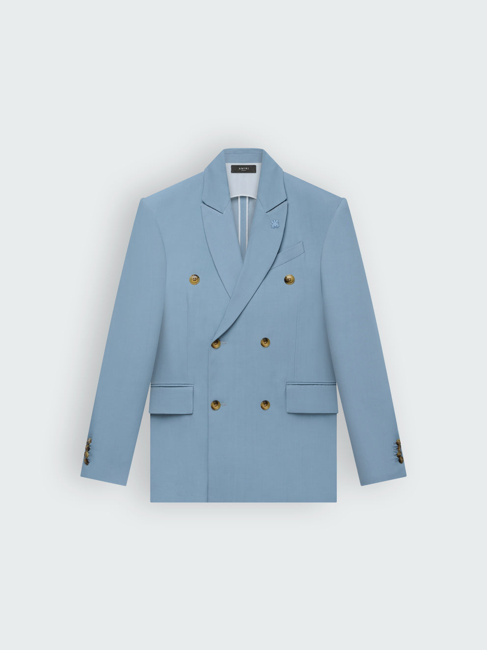 Baby Blue Amiri RELAXED DOUBLE BUTTON BLAZER | 309546-PCG