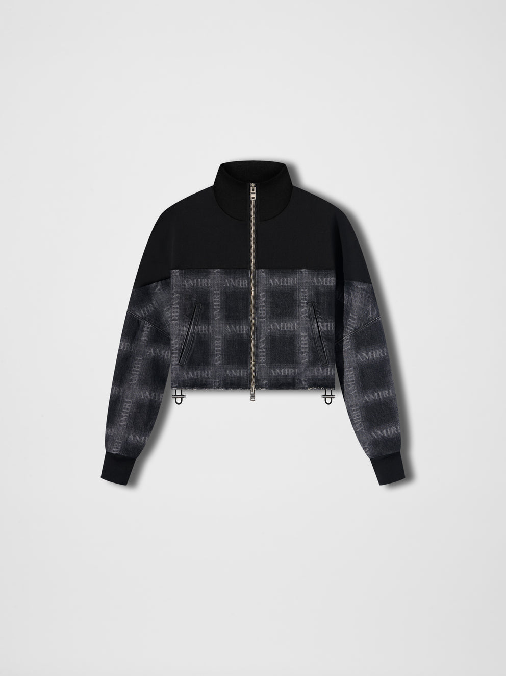 Black / Aged Black Amiri Plaid Amiri TRACK JACKET | 416579-JQD