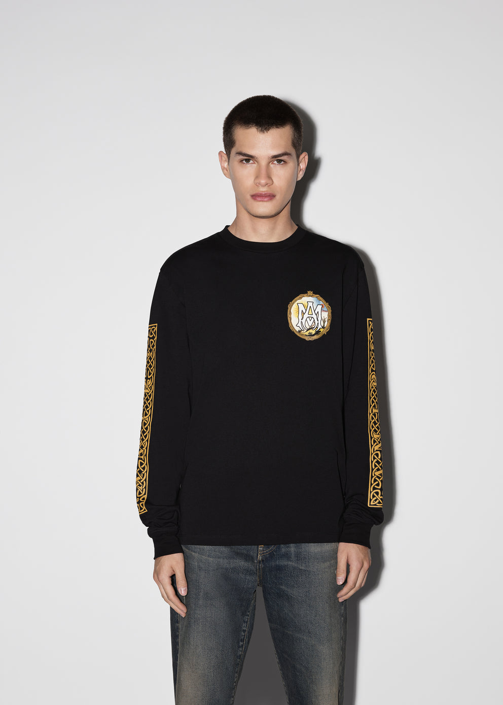 Black Amiri ALCHEMY FRAME LONG SLEEVE TEE | 094157-CPV