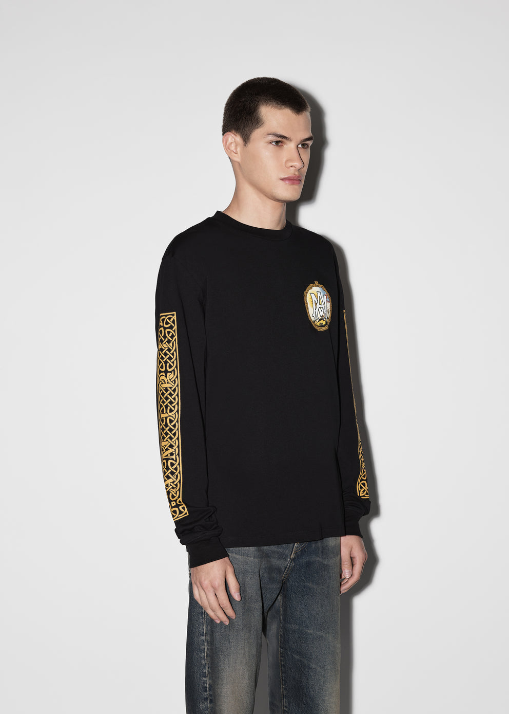 Black Amiri ALCHEMY FRAME LONG SLEEVE TEE | 094157-CPV