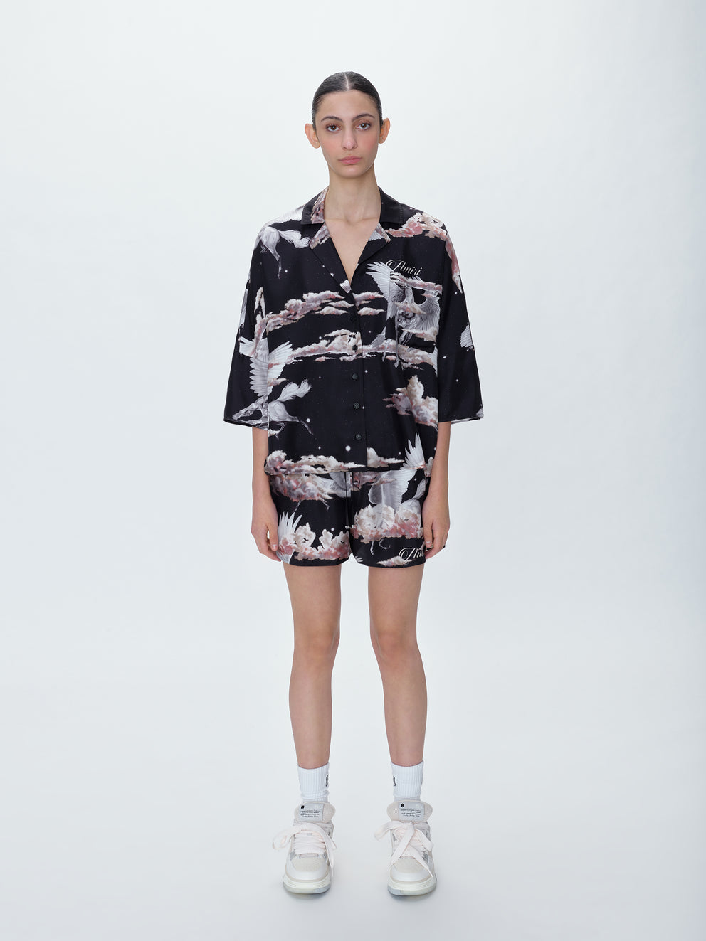 Black Amiri ALL OVER PEGASUS BOWLING SHIRT | 312459-XPY