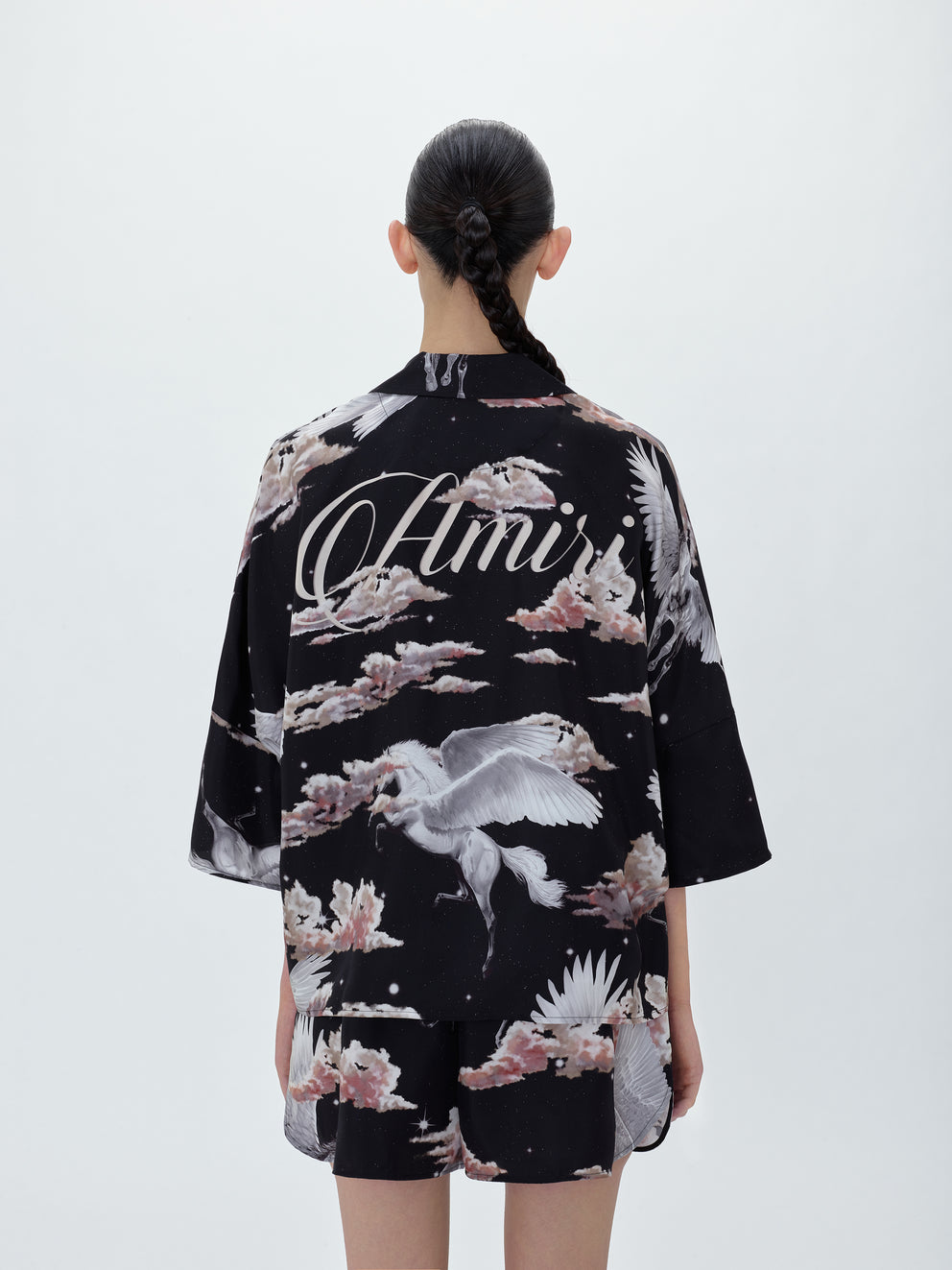 Black Amiri ALL OVER PEGASUS BOWLING SHIRT | 312459-XPY