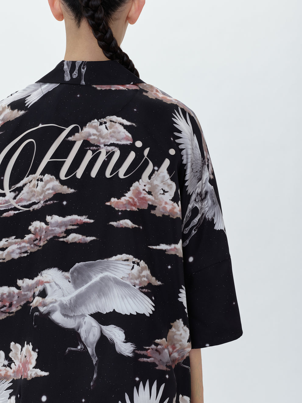 Black Amiri ALL OVER PEGASUS BOWLING SHIRT | 312459-XPY