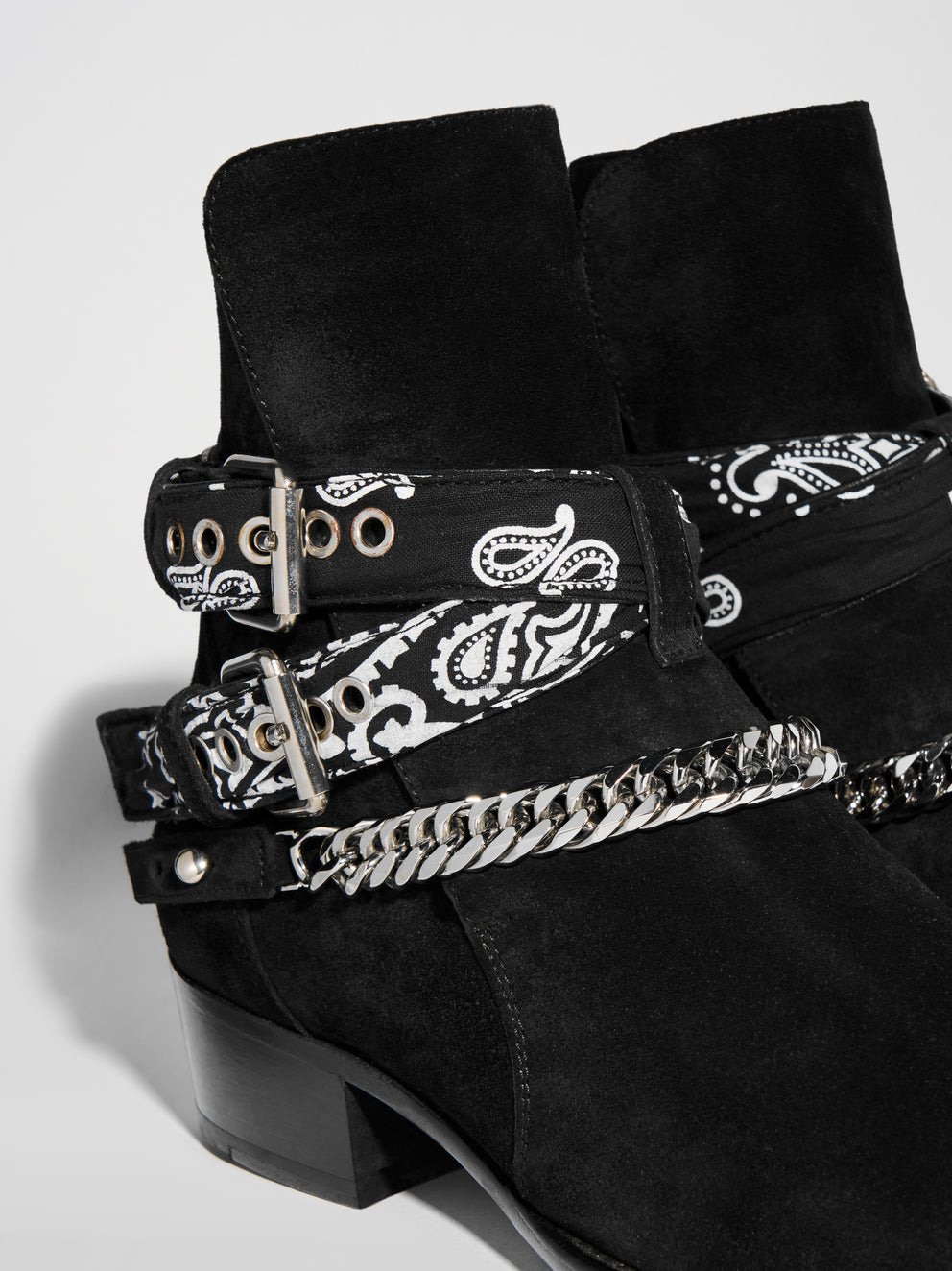 Black Amiri BANDANA BUCKLE BOOT | 970328-HBJ