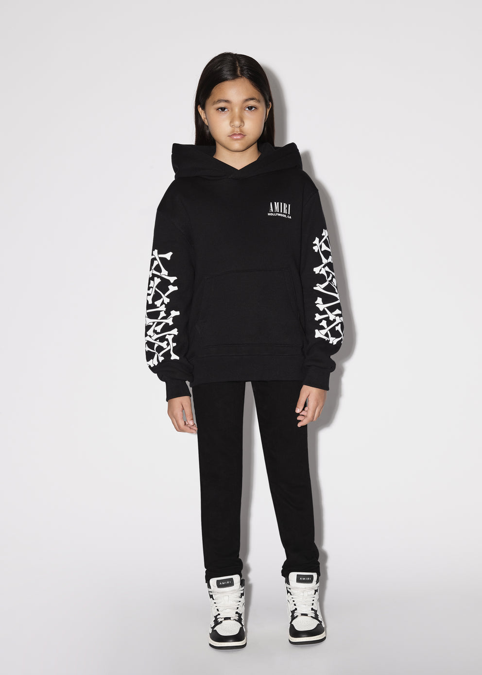 Black Amiri BONES HOODIE | 024893-DOI