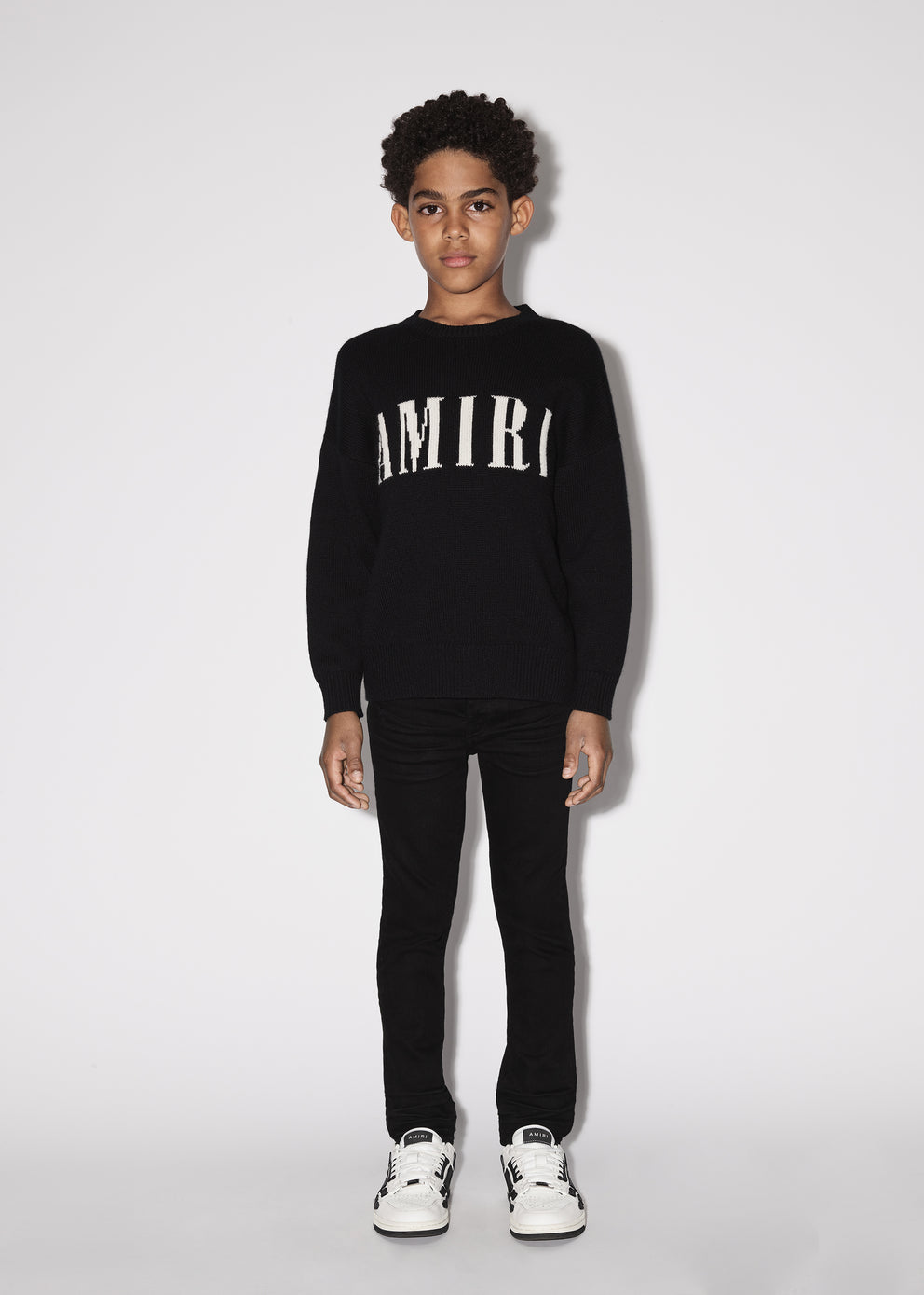 Black Amiri CASHMERE SWEATER-BLACK | 194670-EXO