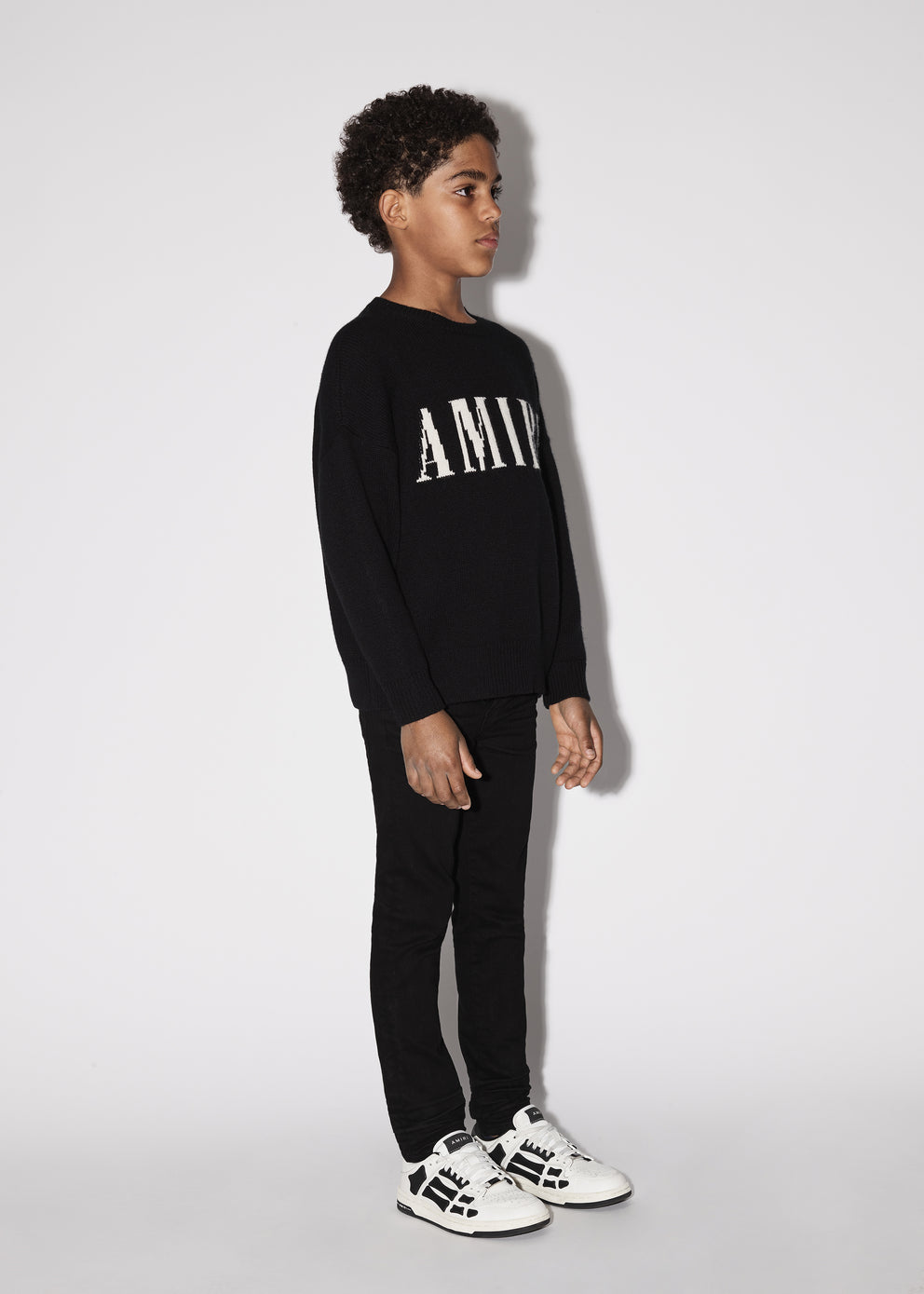 Black Amiri CASHMERE SWEATER-BLACK | 194670-EXO