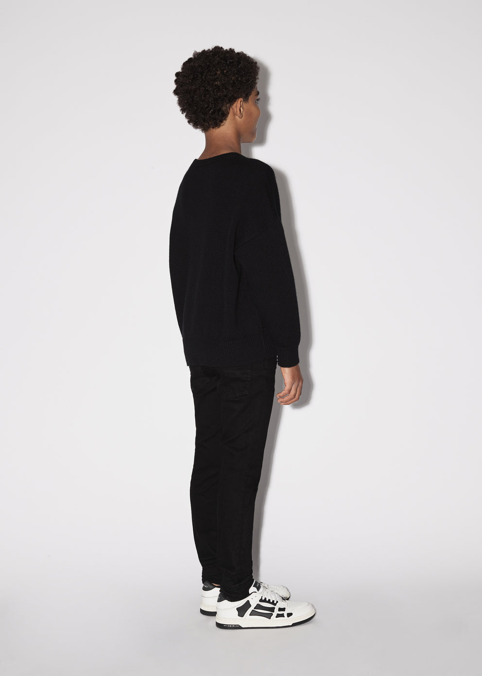 Black Amiri CASHMERE SWEATER-BLACK | 194670-EXO