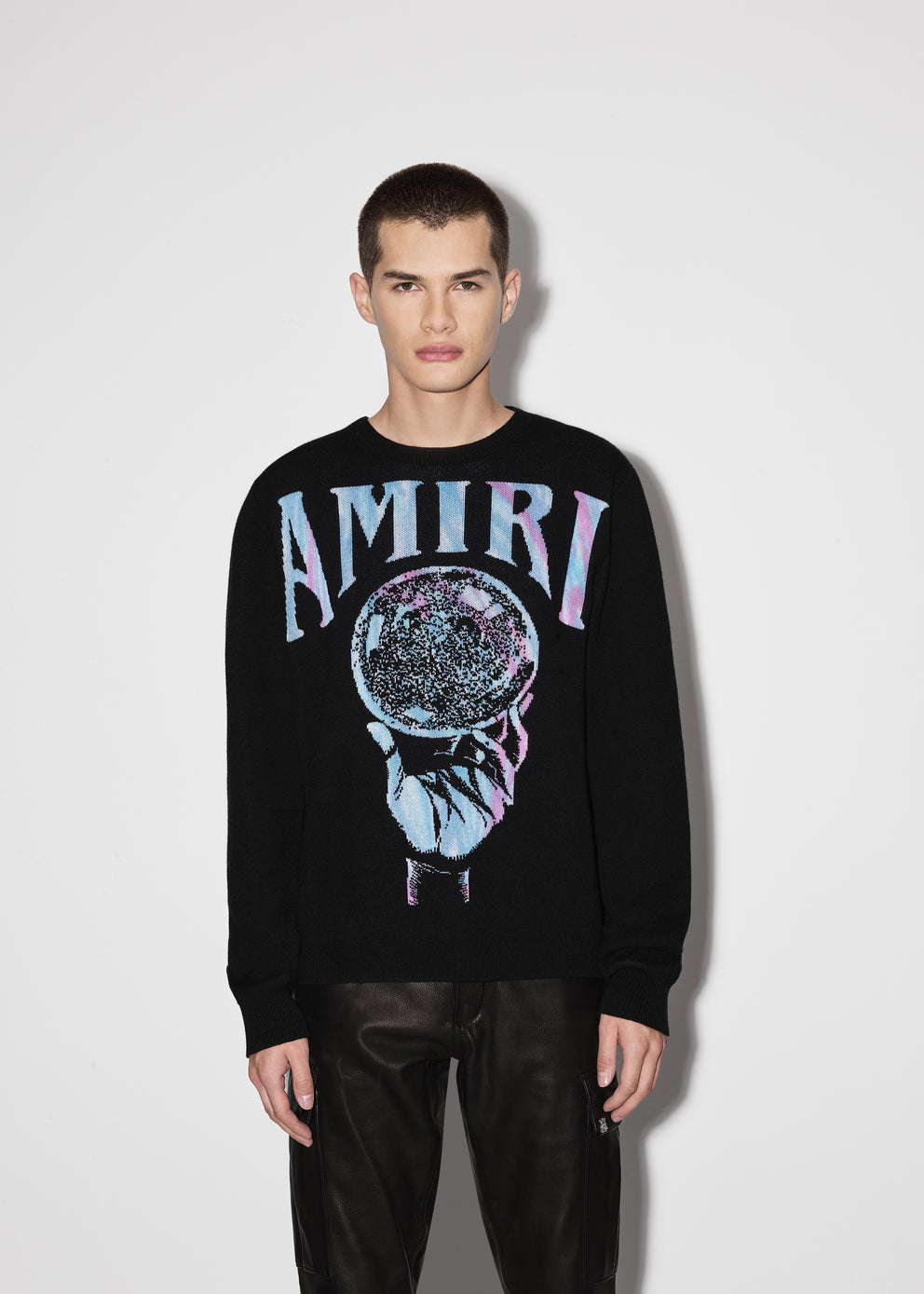 Black Amiri CRYSTAL BALL CREW | 218640-LOJ