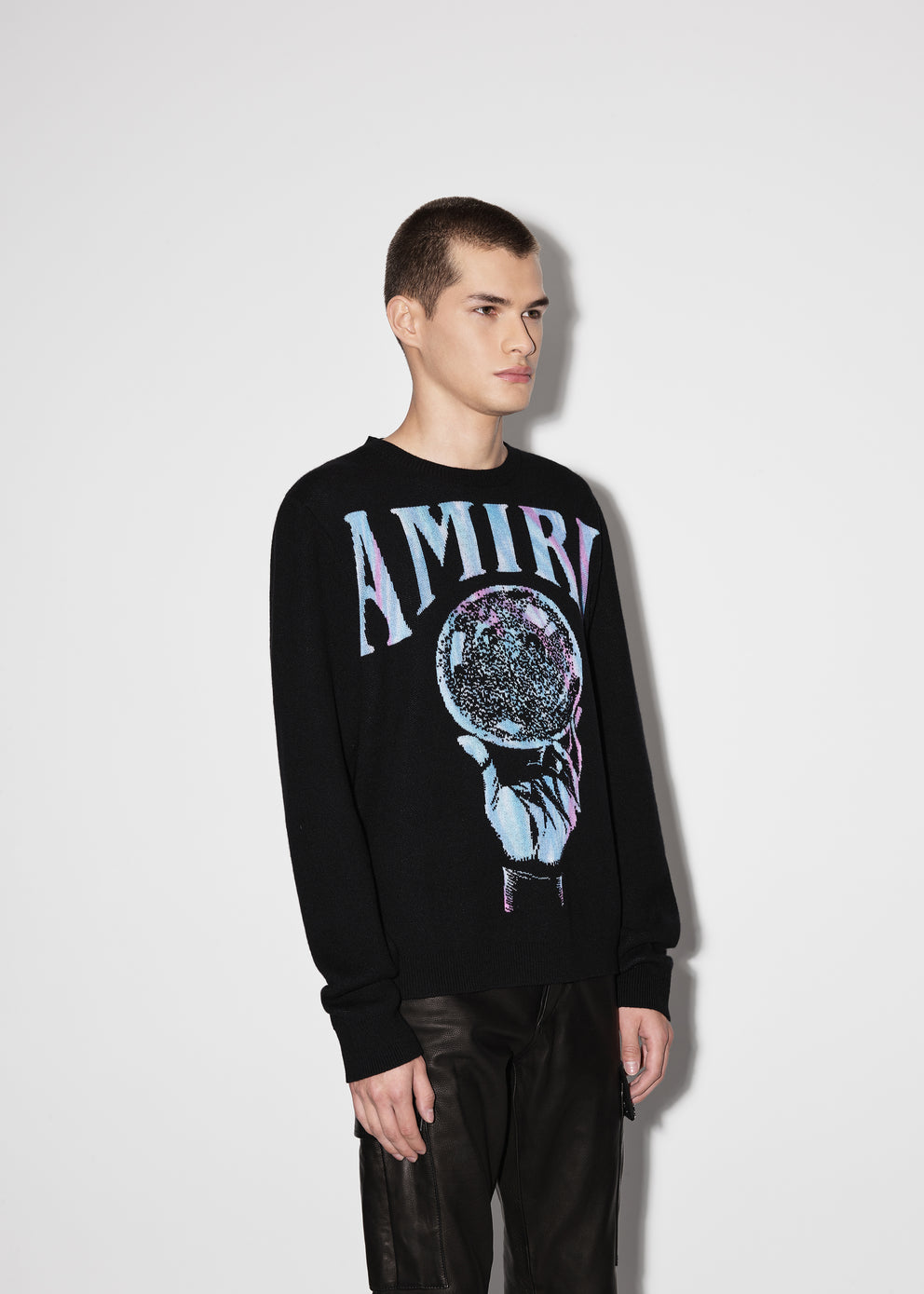 Black Amiri CRYSTAL BALL CREW | 218640-LOJ