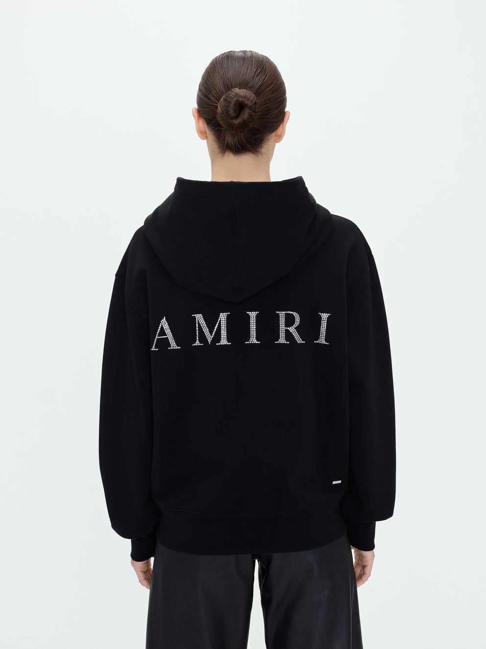 Black Amiri CRYSTAL EMBELLISHED MA HOODIE | 342105-FWS