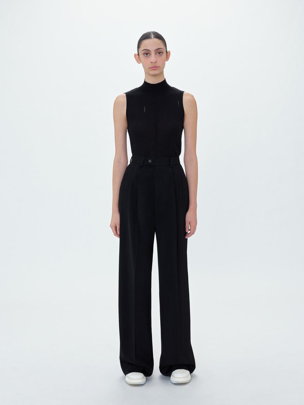 Black Amiri DOUBLE PLEATED TROUSERS | 237189-WPG