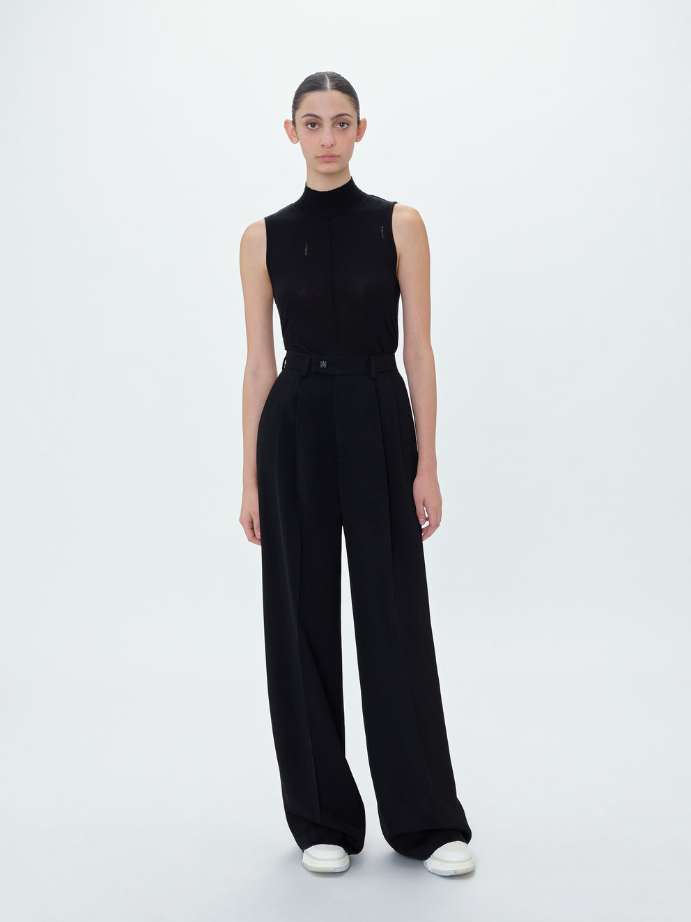 Black Amiri DOUBLE PLEATED TROUSERS | 237189-WPG