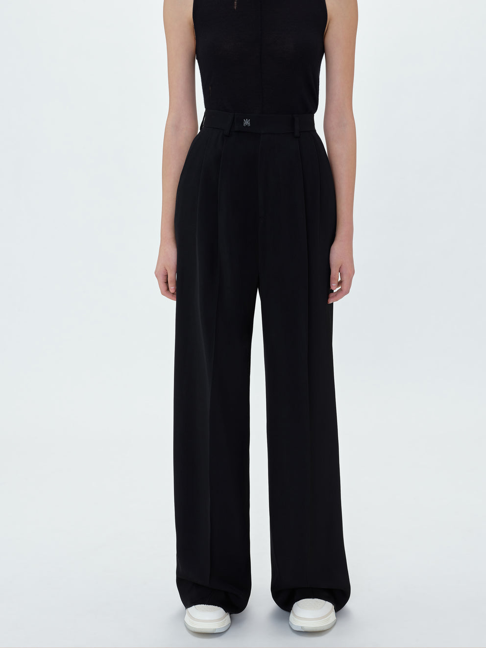 Black Amiri DOUBLE PLEATED TROUSERS | 237189-WPG