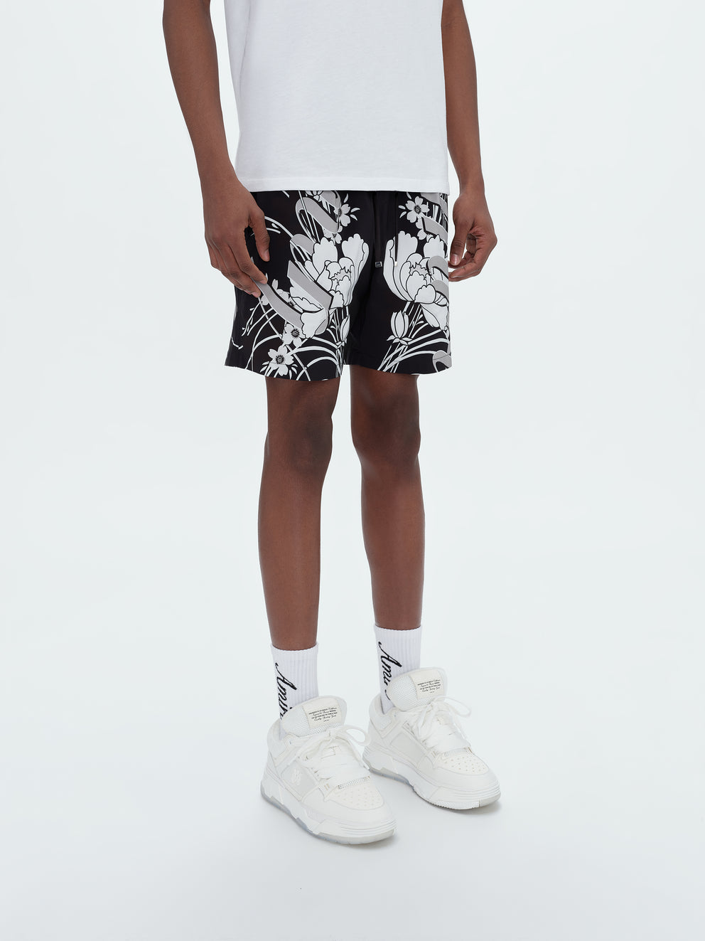 Black Amiri FLORAL SWIM TRUNK | 075249-ZEG