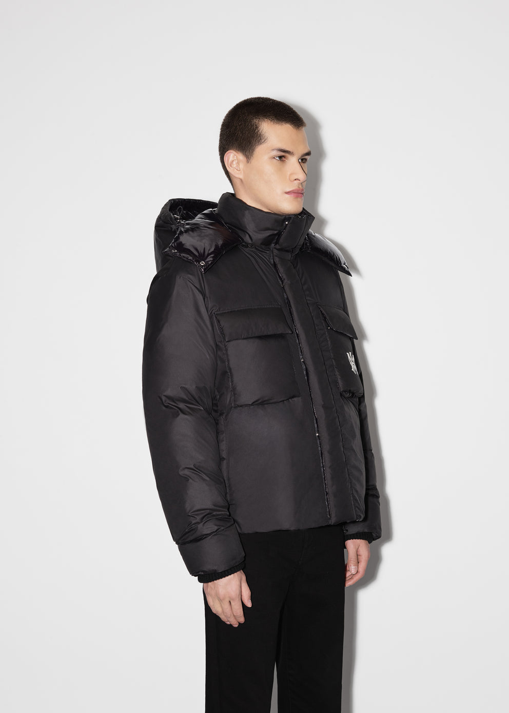 Black Amiri HOODED DOWN PUFFER JACKET | 615729-SUI