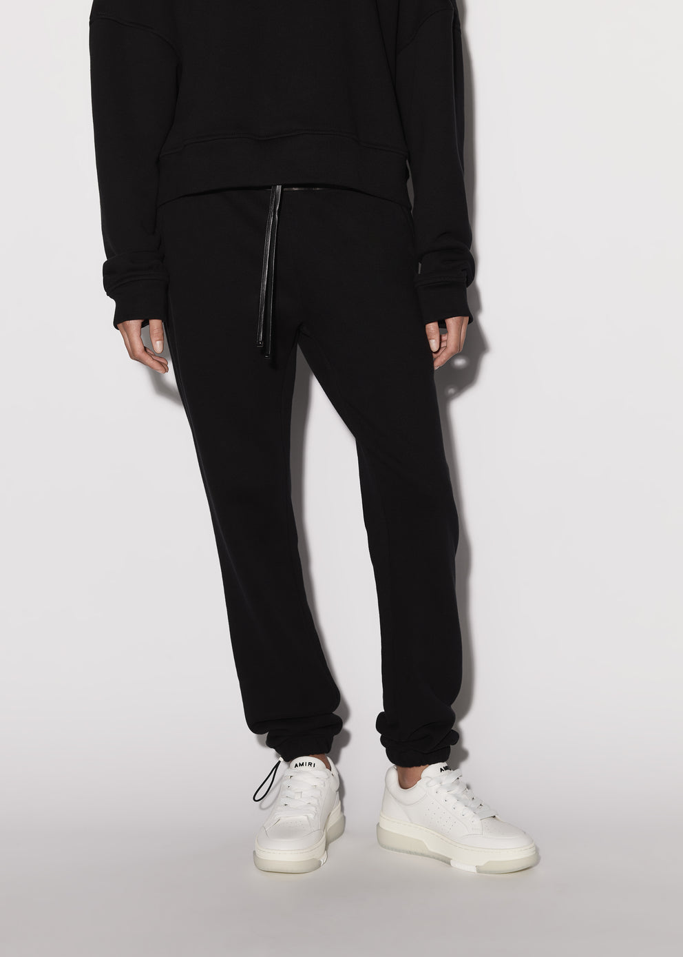 Black Amiri HYBRID BAGGY SWEATPANTS | 903815-TFO