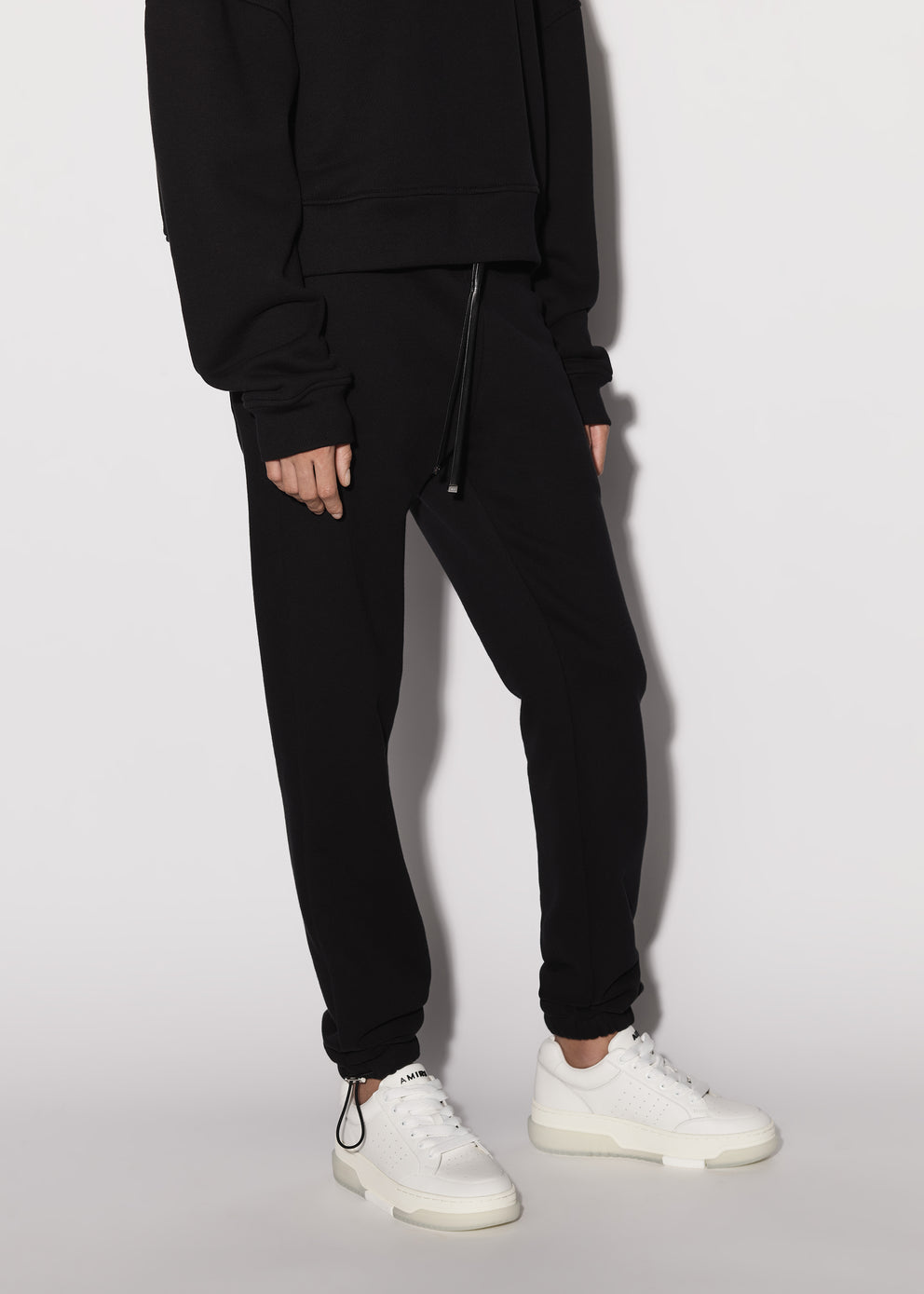 Black Amiri HYBRID BAGGY SWEATPANTS | 903815-TFO