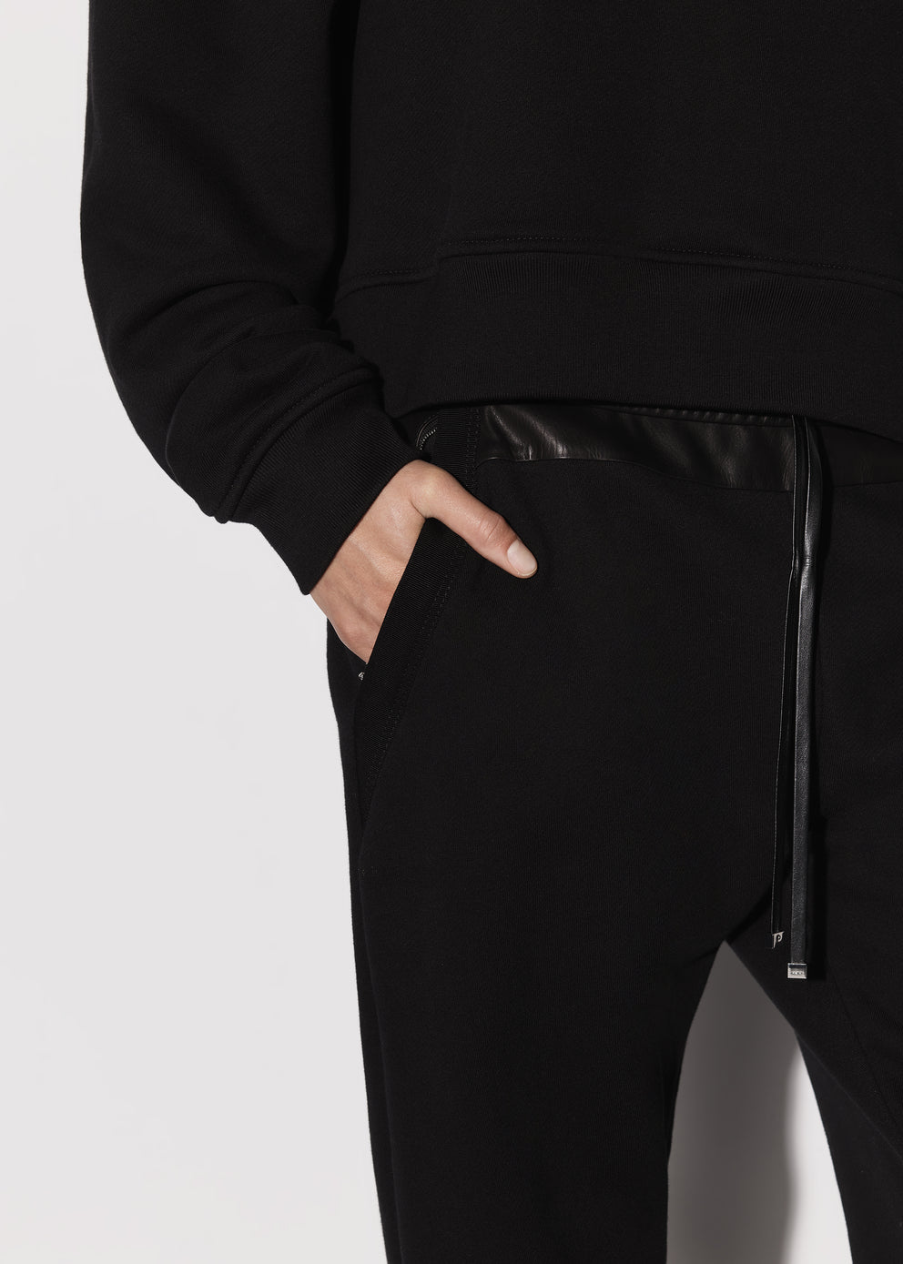 Black Amiri HYBRID BAGGY SWEATPANTS | 903815-TFO