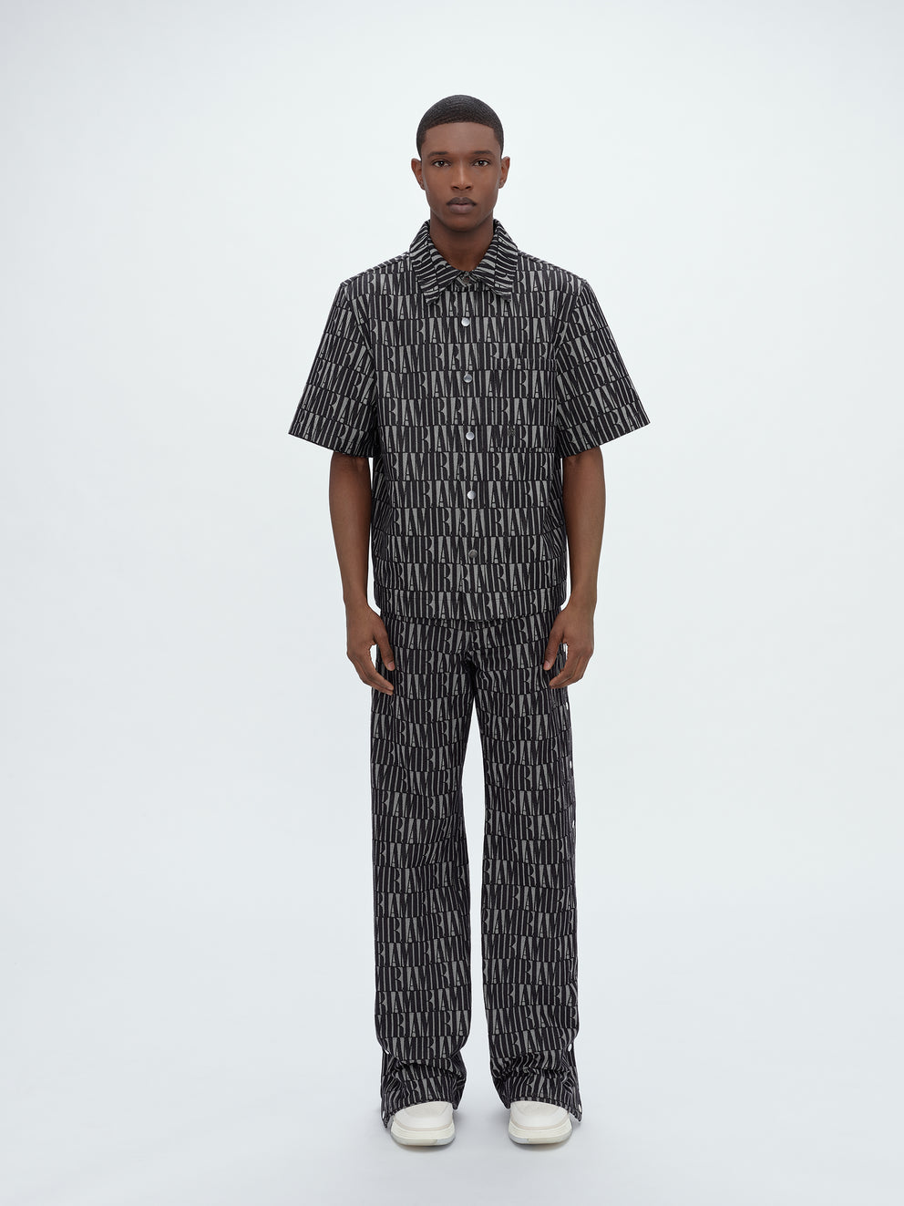 Black Amiri JACQUARD SNAP OFF PANT | 584316-GWO